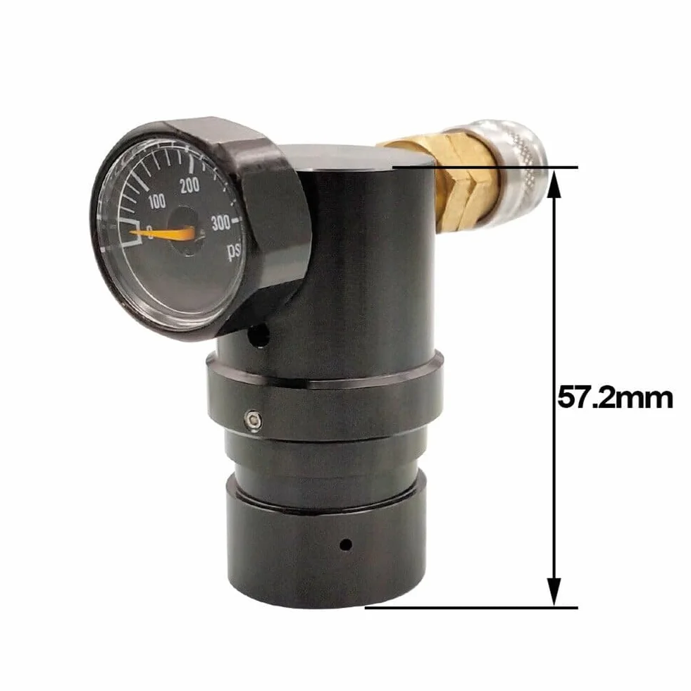 Regulador de aire PCP HPA Micro MR, acoplador US Foster, manómetro, 40-200 PSI para paintball