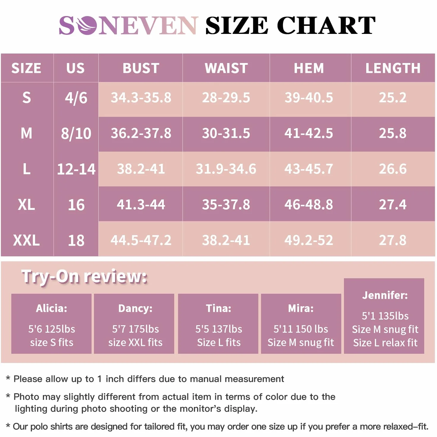 Soneven Polo Mujer Manga Corta Camisetas Basicas Deporte Golf Tennis Top