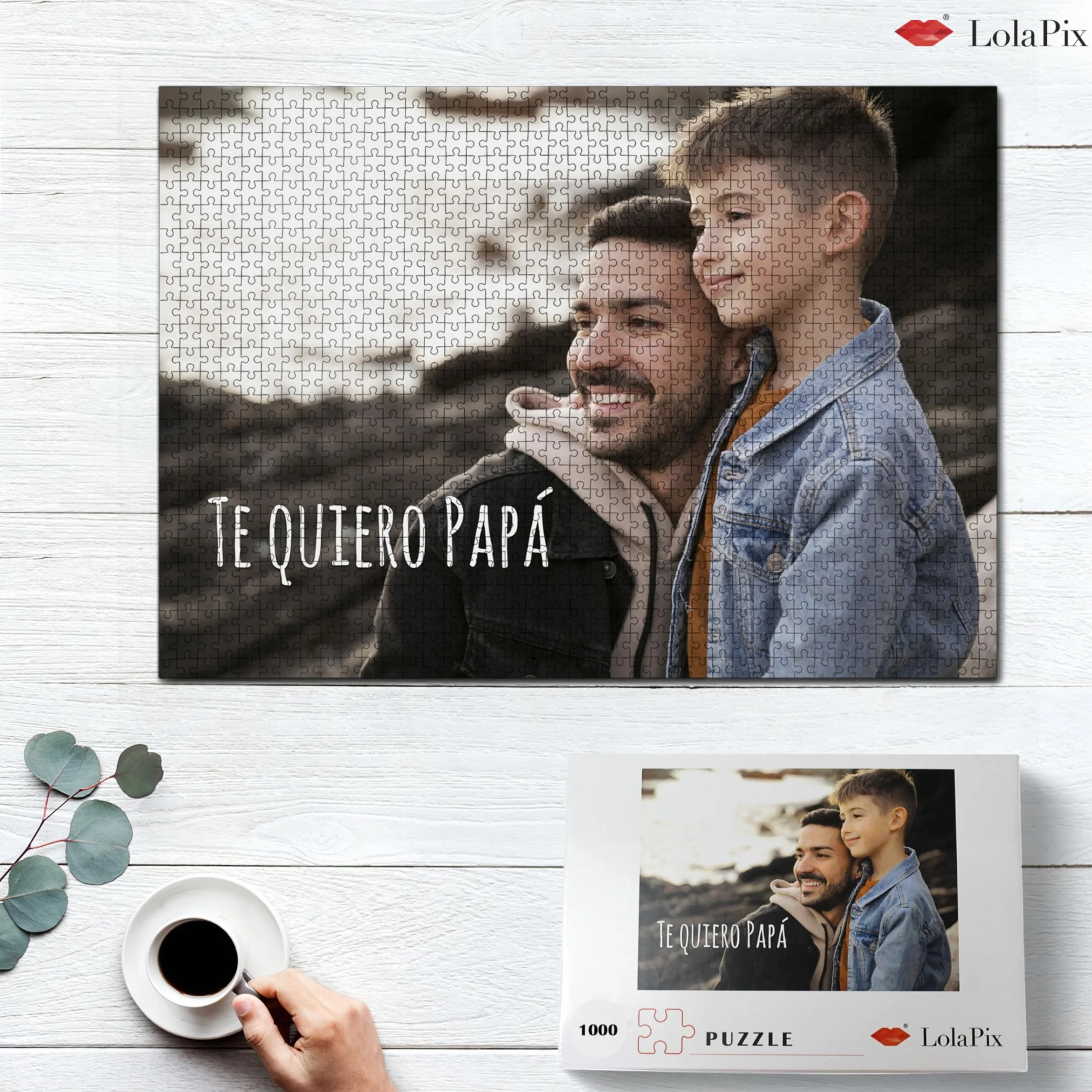 Puzzle Personalizado con Foto 500/1000 Piezas 68x48CM. Puzzles Personalizados con Fotos y Texto. Rompecabezas Personalizado Adultos y Niños. Regalo Día de la Madre. Regalos Originales Mujer y Hombre.