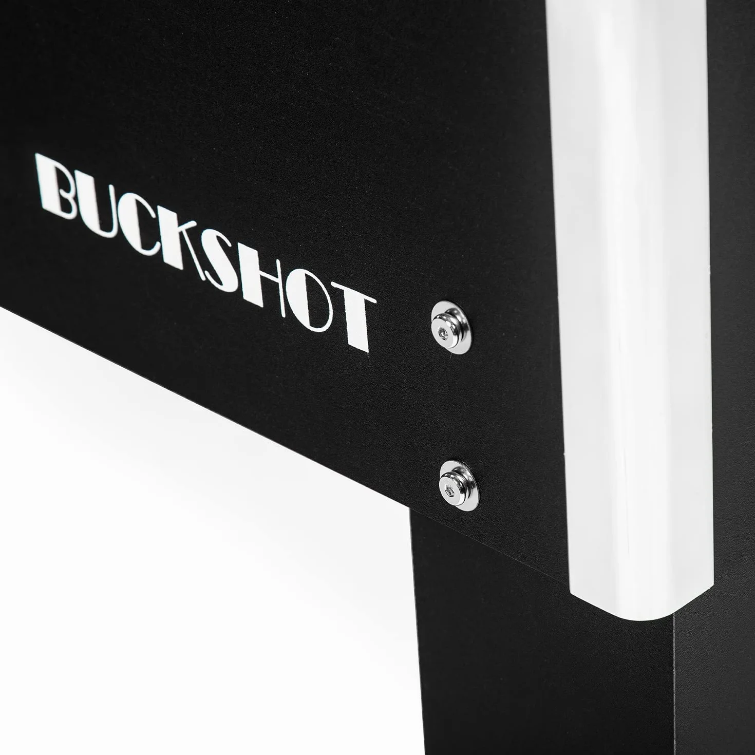 BuckShot Futbolín Master League Pro - Mesa De Futbol Incluyendo 2 Bolas - MDF Kabinett - Robusto 70kg - 141 x 77 x 89 cm - Patas Niveladoras De Acero