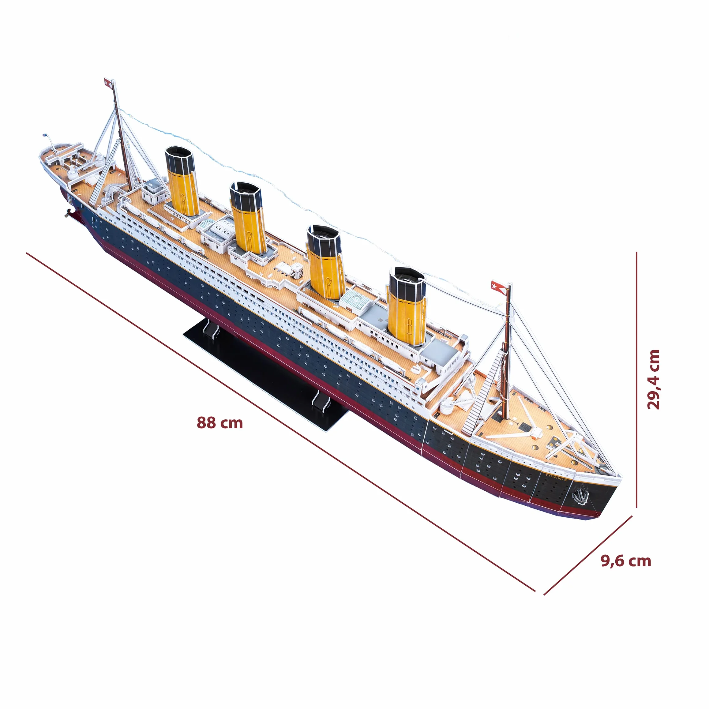 Puzzle 3D Maqueta Titanic LED 266 Piezas para Construir Adultos