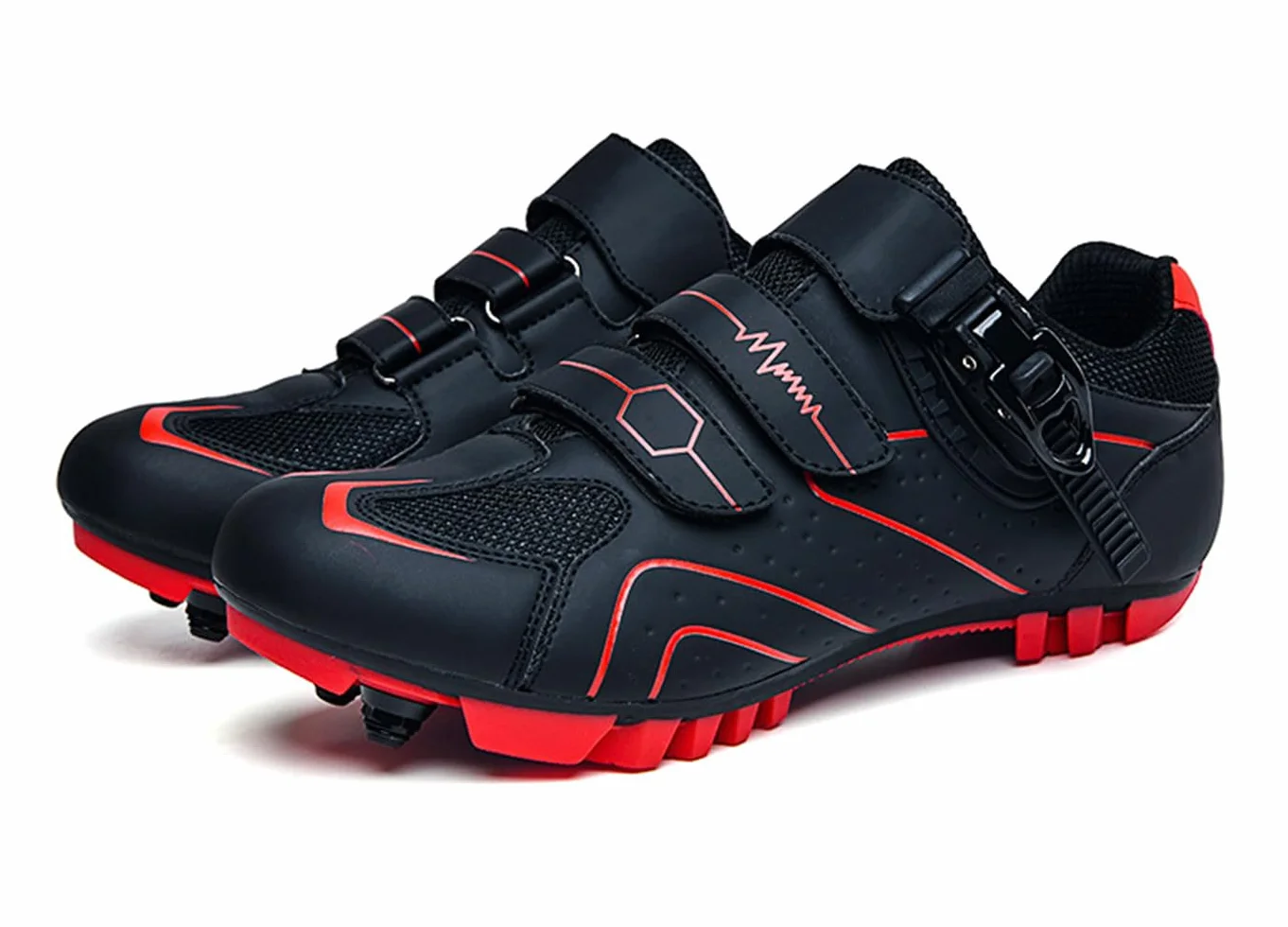 Hixingo Zapatilla de Ciclismo Hombre Mujer Zapatos Bicicleta Carretera MTB SPD SPD-SL Lock System Respirables