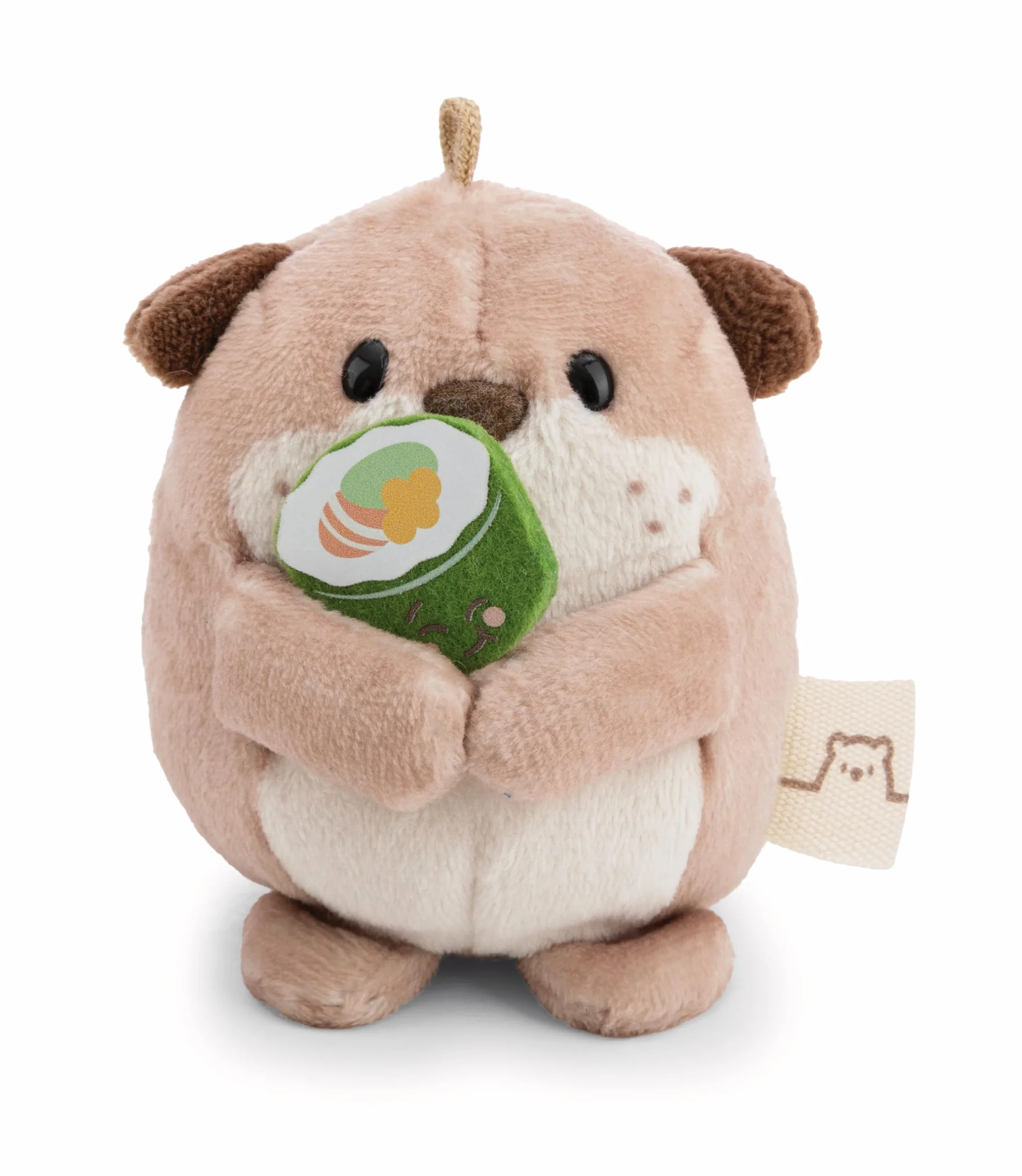 NICI Peluche Nutria Jiro 8 cm con Sushi y Disfraz de Cocinero en Caja de Regalo - Diseño Kawaii para niños y Adultos