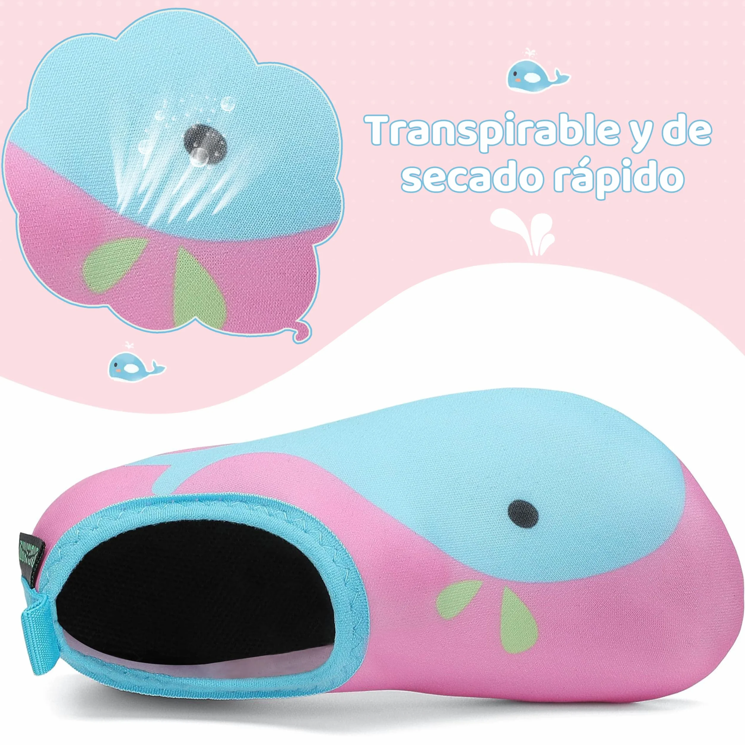 SAGUARO Zapatos de Agua Barefoot Respirable Antideslizante Niños Talla 20-37 EU