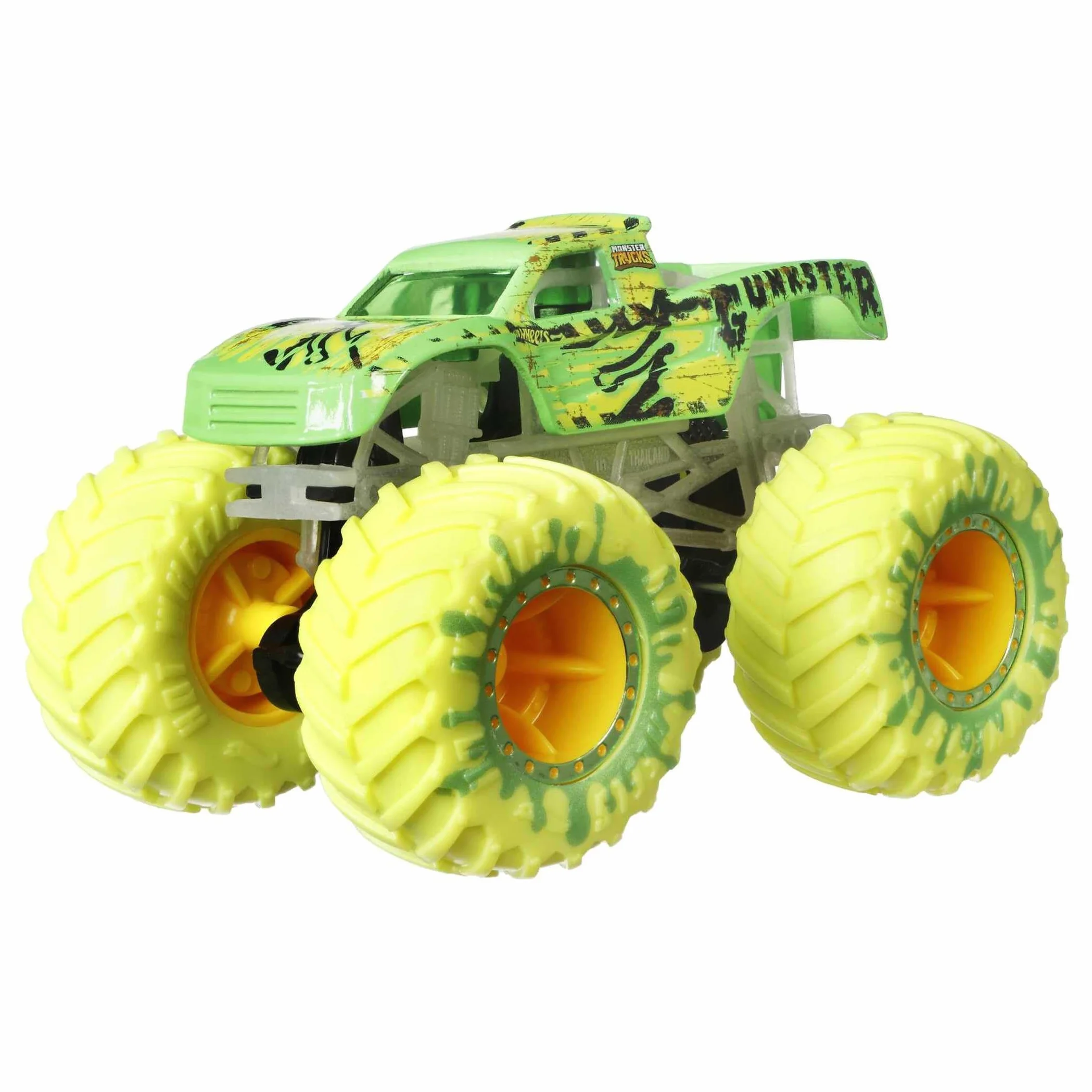 Hot Wheels Multipack Glow in The Dark™ Monster Trucks 10 vehículos de Juguete: 5 Monster Trucks y 5 Coches a Escala 1:64, Regalo Coleccionable para niños de Entre 4 y 8 años, HCB57