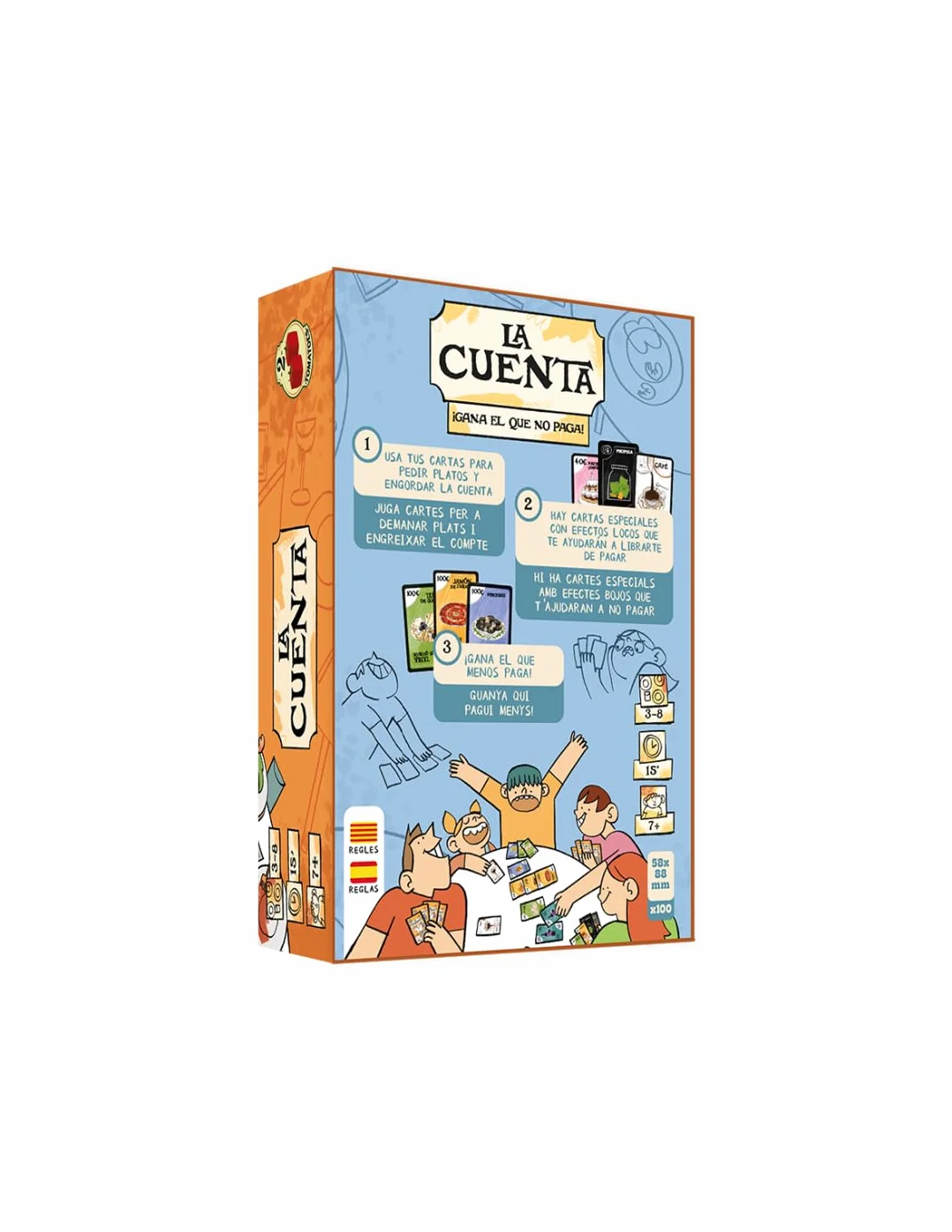 2Tomatoes Games | La Cuenta | Juego de Cartas de Tapas y Risas | Partidas Rápidas 10-20 min | ¿Quién se quedará sin dinero? | 3-8 Jugadores | Multilingüe