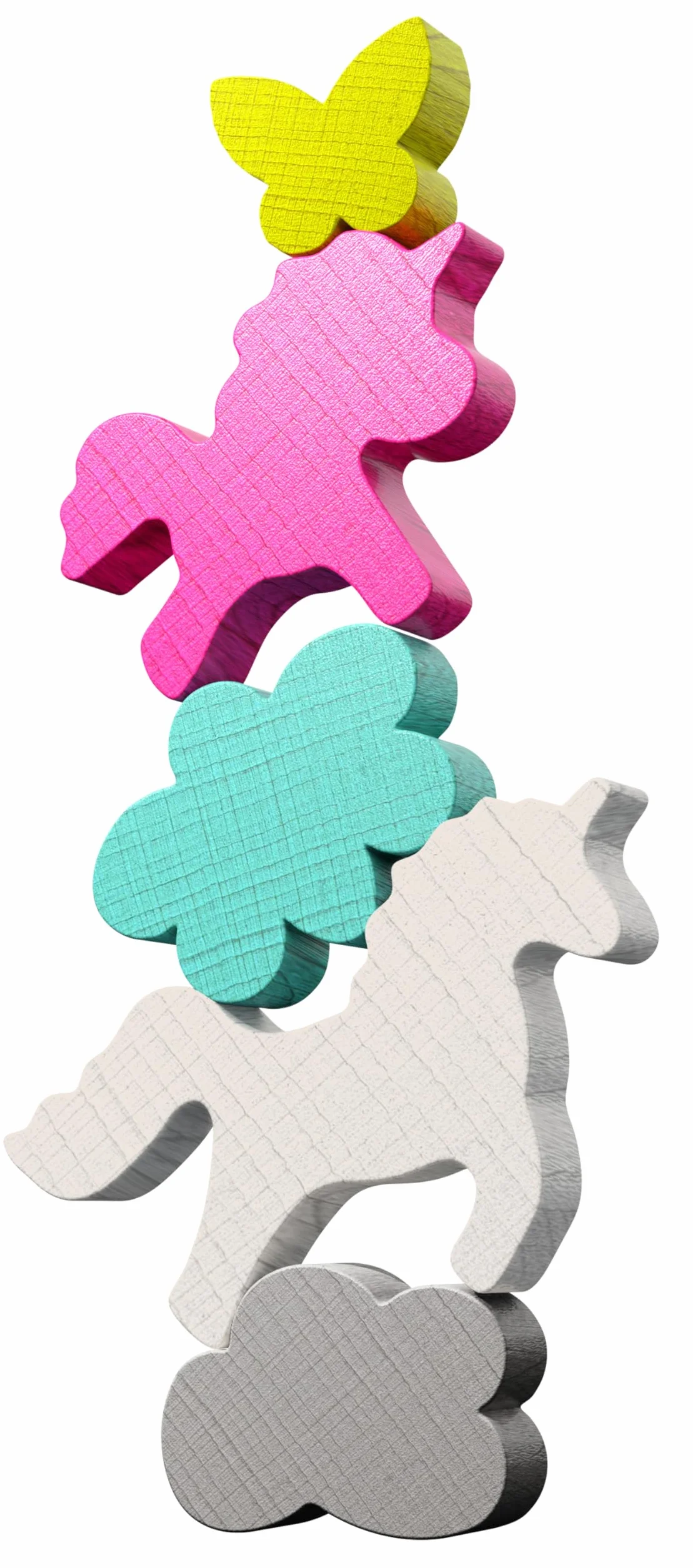 HABA 2013866001 - Stacking Challenge Unicorns, Juego Infantil con retos de apilar, Solitario, de Viaje. Más 6 años