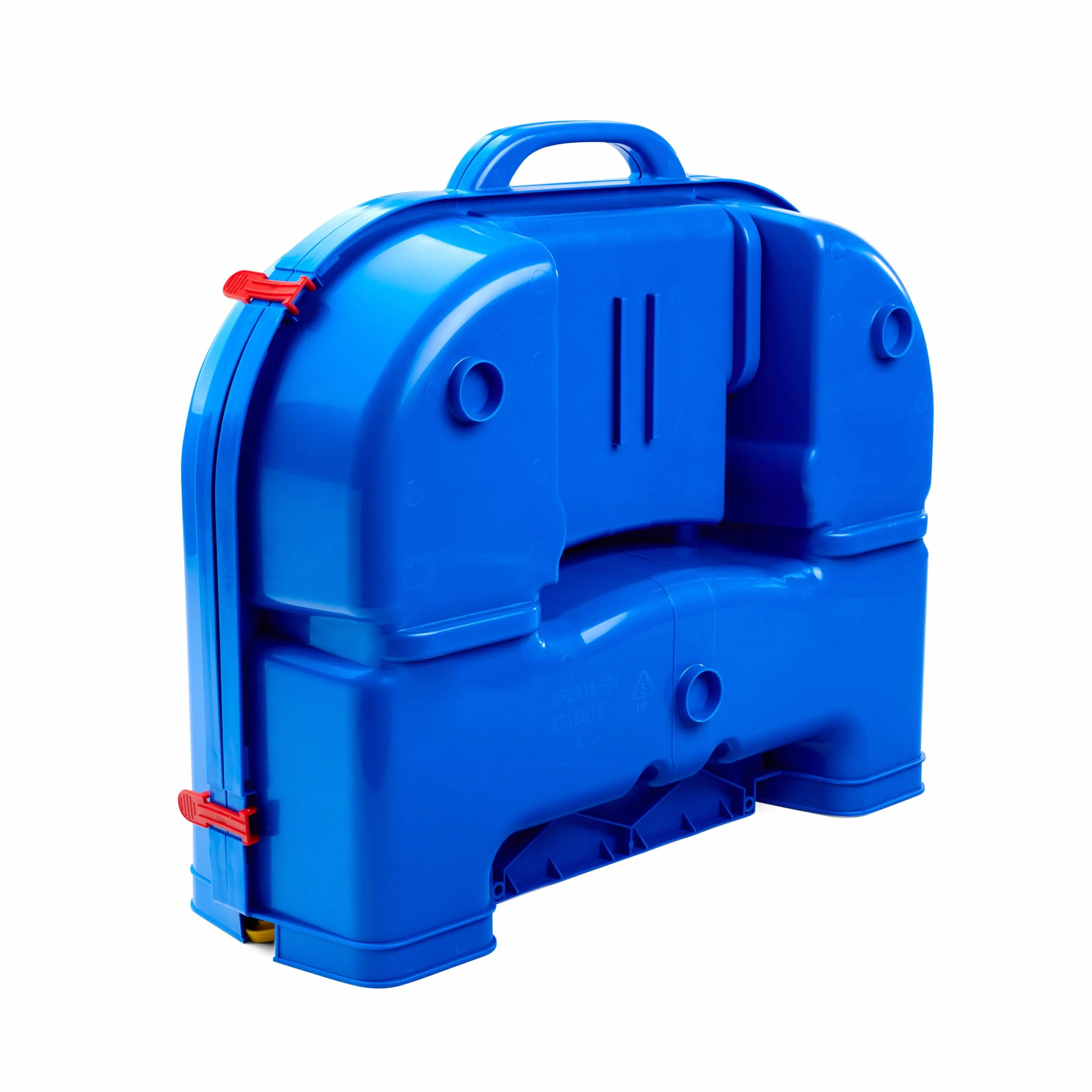 AquaPlay - LockBox - Waterway como maletín de Transporte con 27 Piezas, Juego Que Incluye 1 Hippo Wilma, Coche Anfibio y Bote contenedor, para niños a Partir de 3 años, 8700001516, Color Azul