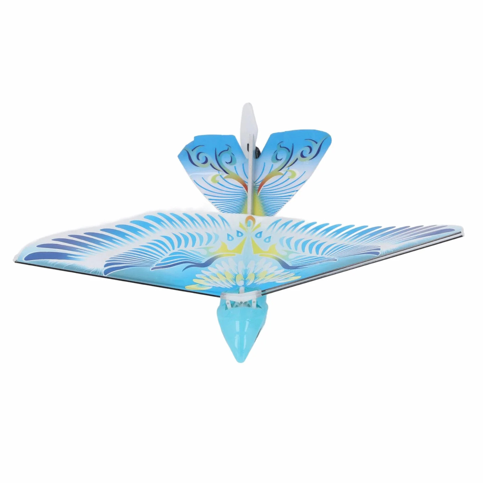 Juguete de Pájaro Volador RC, Control Remoto de 2,4 GHz, Alas Batientes Biónicas EPP con Luces LED, para Simulación de Vuelo en Interiores y Exteriores (#2)