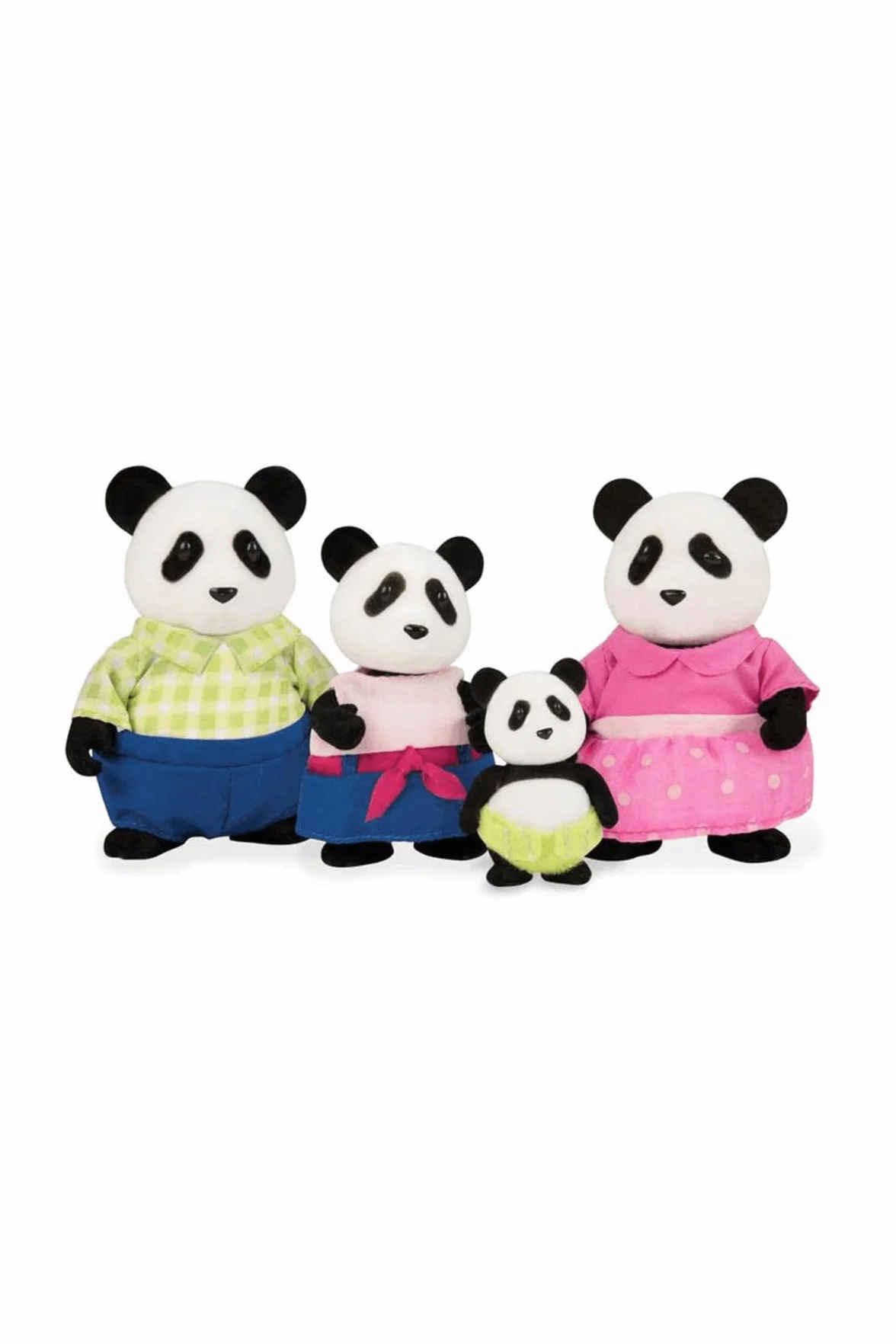 Li'L Woodzeez - Los Pandas saltarines - Figuras de Animales - Juguete Panda - Figuras de colección - Familia Panda - 3 años +