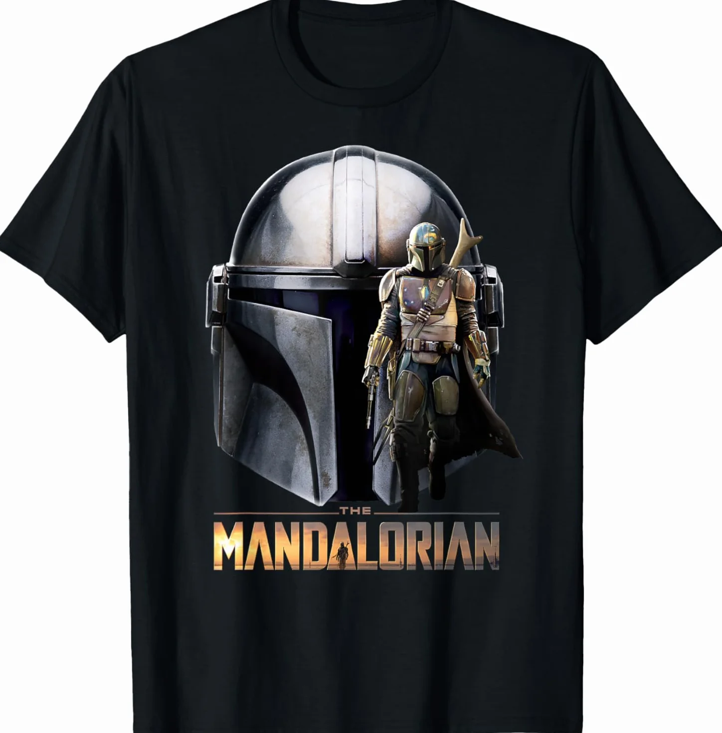 Star Wars The Mandalorian Helmet Mashup Camiseta