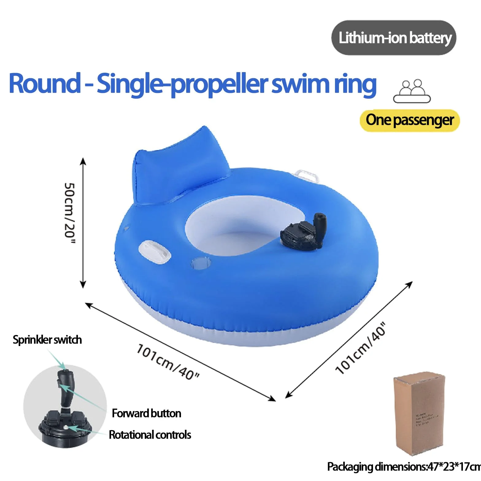Flotador Motorizado para Adultos, Flotador Hinchable Motorizado para Piscina con Control De Dirección, Cómodo Respaldo Y Portavasos para Relajarse En La Piscina Durante El Verano