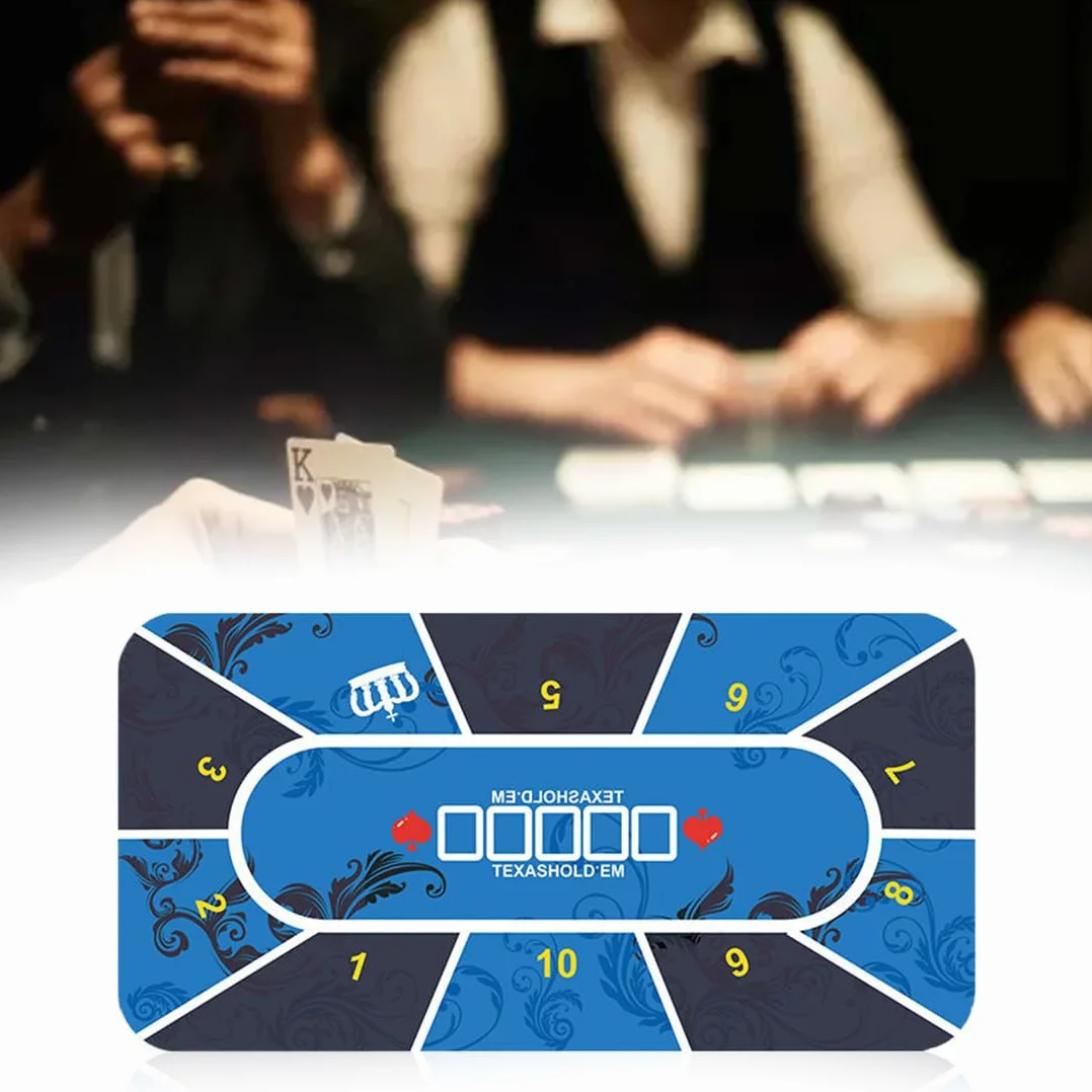 Tapete de Póker, Tapete Neopreno Juego Texas Holdem Verde, Cartas Poker Profesional, Tapete Cartas de Poker Juego Verde(120 * 60 cm)