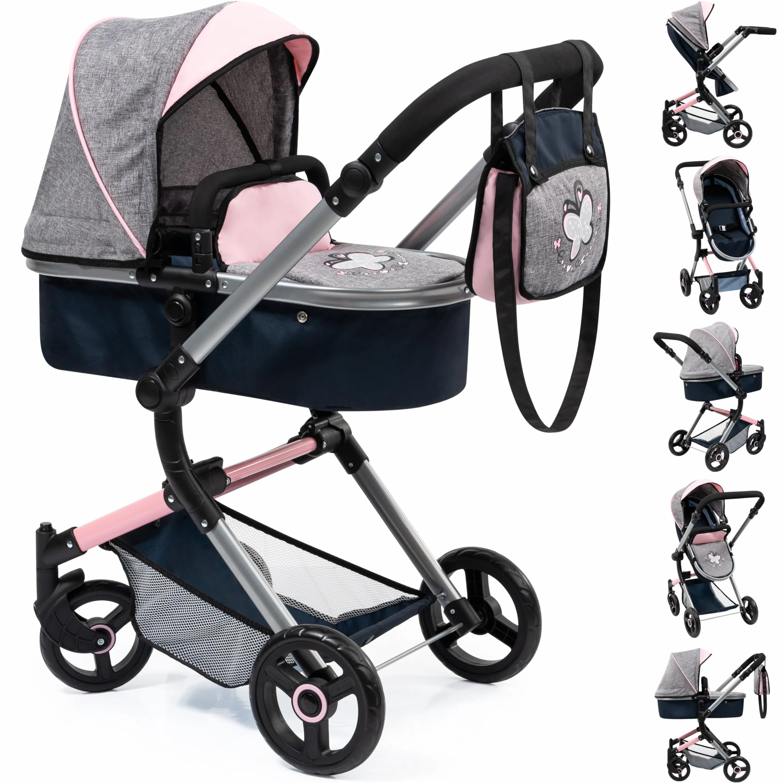 Bayer Design 18427AA Neo Vario Cochecito de Muñecas Carrito Bolsa
