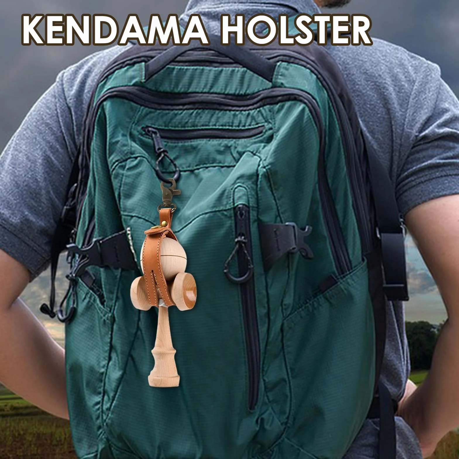 Bolsa Kendama – Funda elástica portátil, porta juguetes ligero y portátil, almacenamiento protector suave de 0,98 x 7,67 pulgadas | Compañero de transporte diario de Kendama para jugadores, eventos y