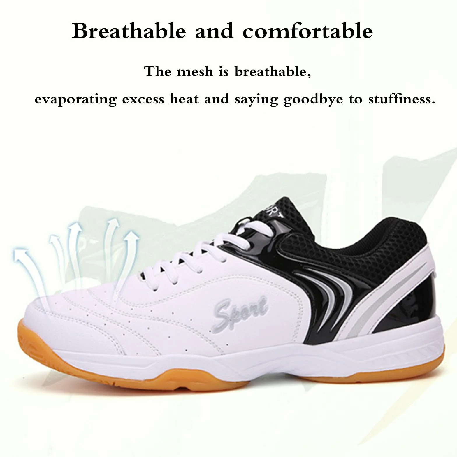 Zapatillas Ligeras de Bádminton y Tenis de Mesa Hombre Antideslizantes Transpirables