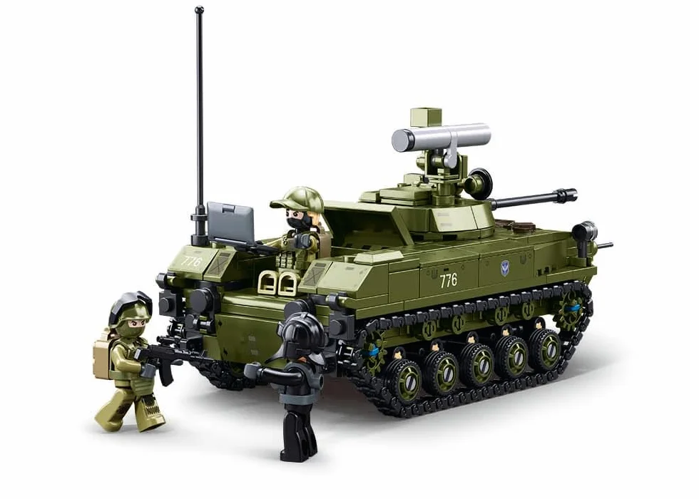 Sluban M38-B1250 BMD-2S Vehículo blindado aerotransportado, 516 Piezas