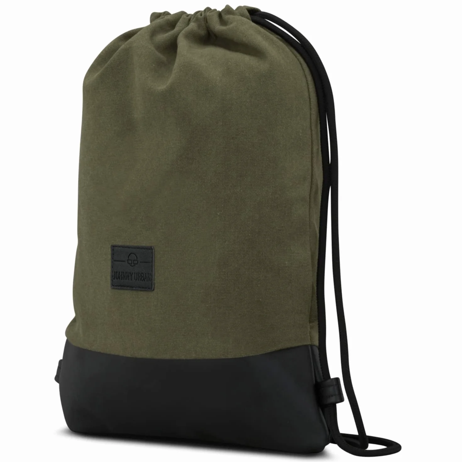 Johnny Urban Mochila Gimnasio Mujer Hombre Verde Negra Luke Bolsa Lona Bolsillo Algodón Cordón Deporte Playa Hidrófugo