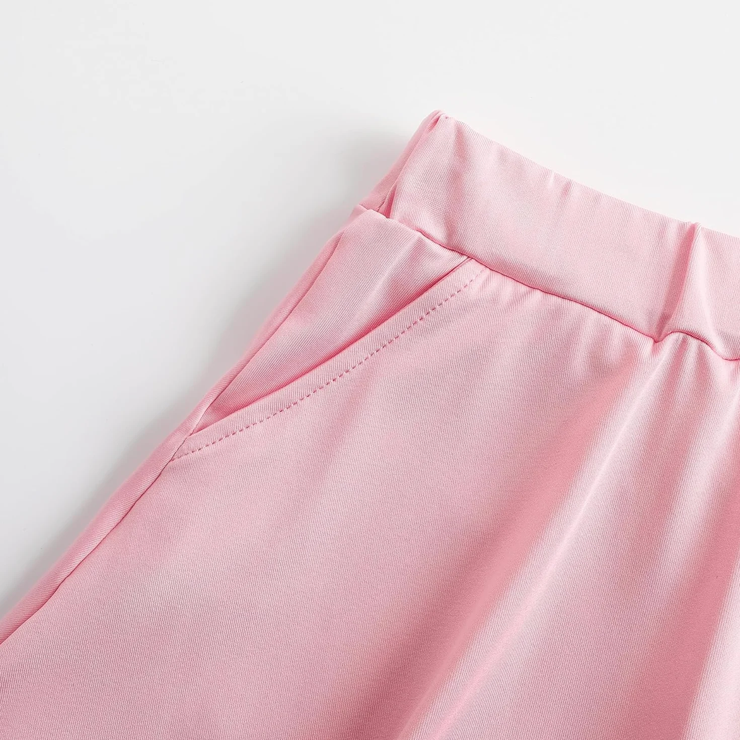 Vestido de tenis sin mangas para niñas cuello en V falda pantalón deportiva con bolsillos