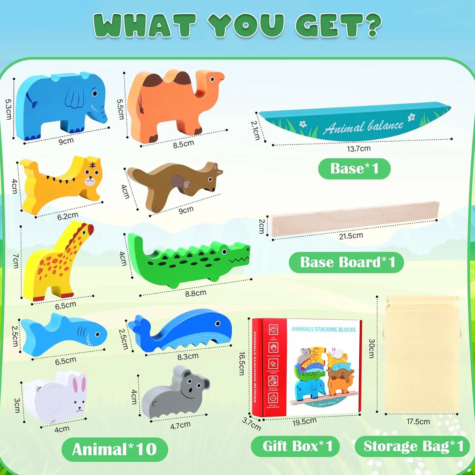 Juguetes Montessori Juegos Niños 2-6 Años, Madera, Educativos, Regalo