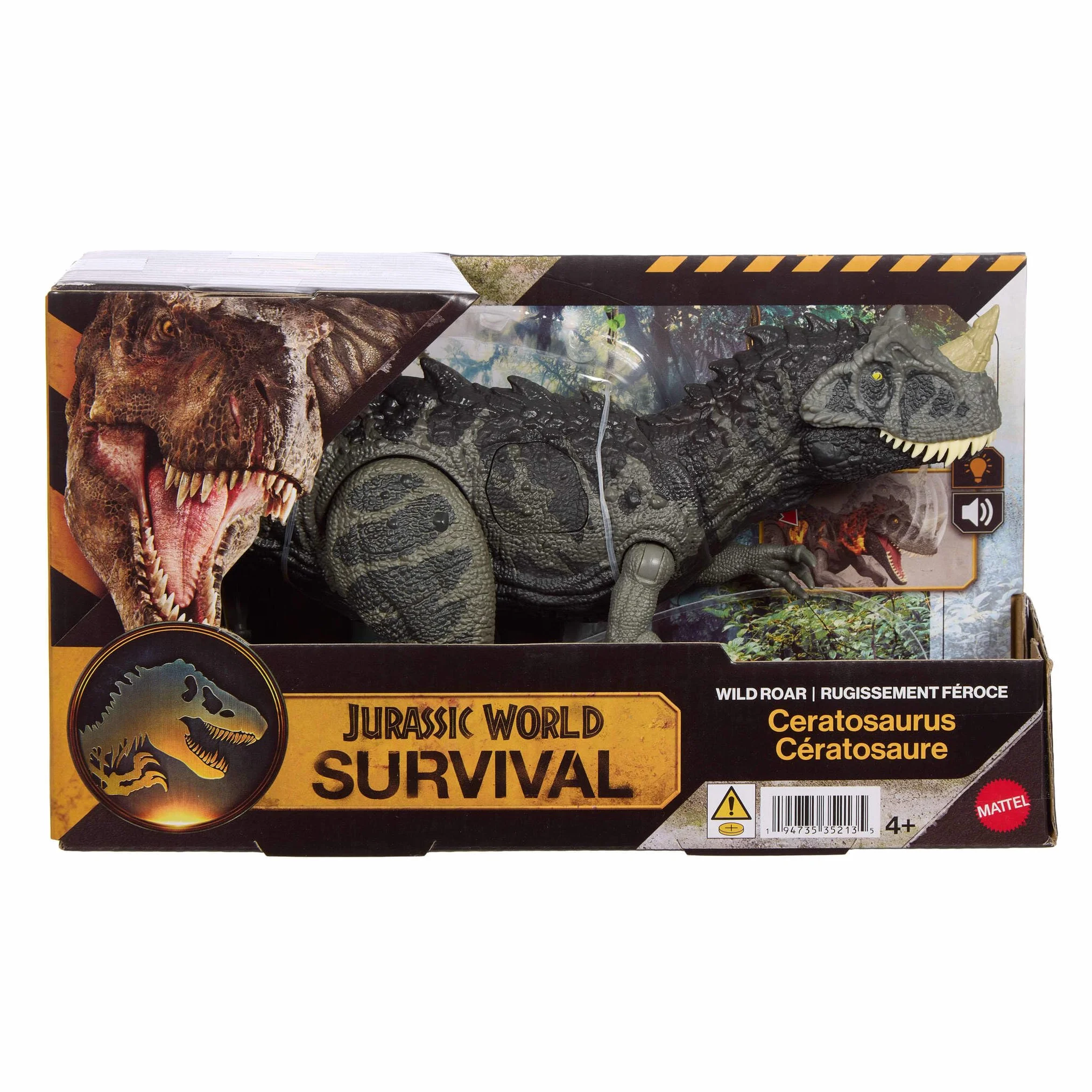 Mattel Jurassic World Rugido Salvaje Figuras de Dinosaurio Ataque Mordisco Sonido Juguete Articulado Juego Digital
