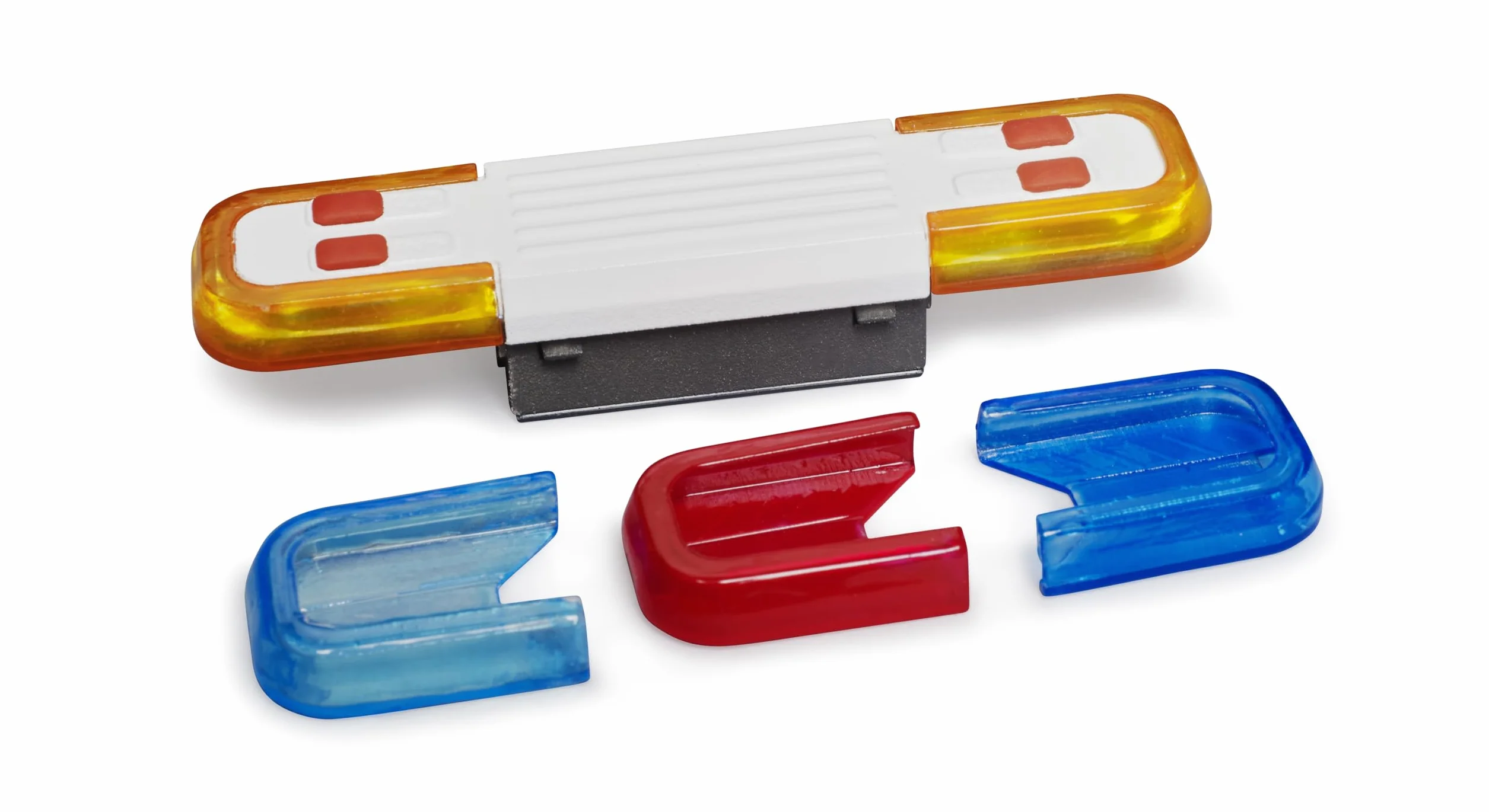 bruder 02803 - Accesorios Módulo de luz y sonido para camiones - con 4 funciones y pilas, sonido de motor, sirena de policía, bomberos, servicio de rescate, grúa, recogida de basuras