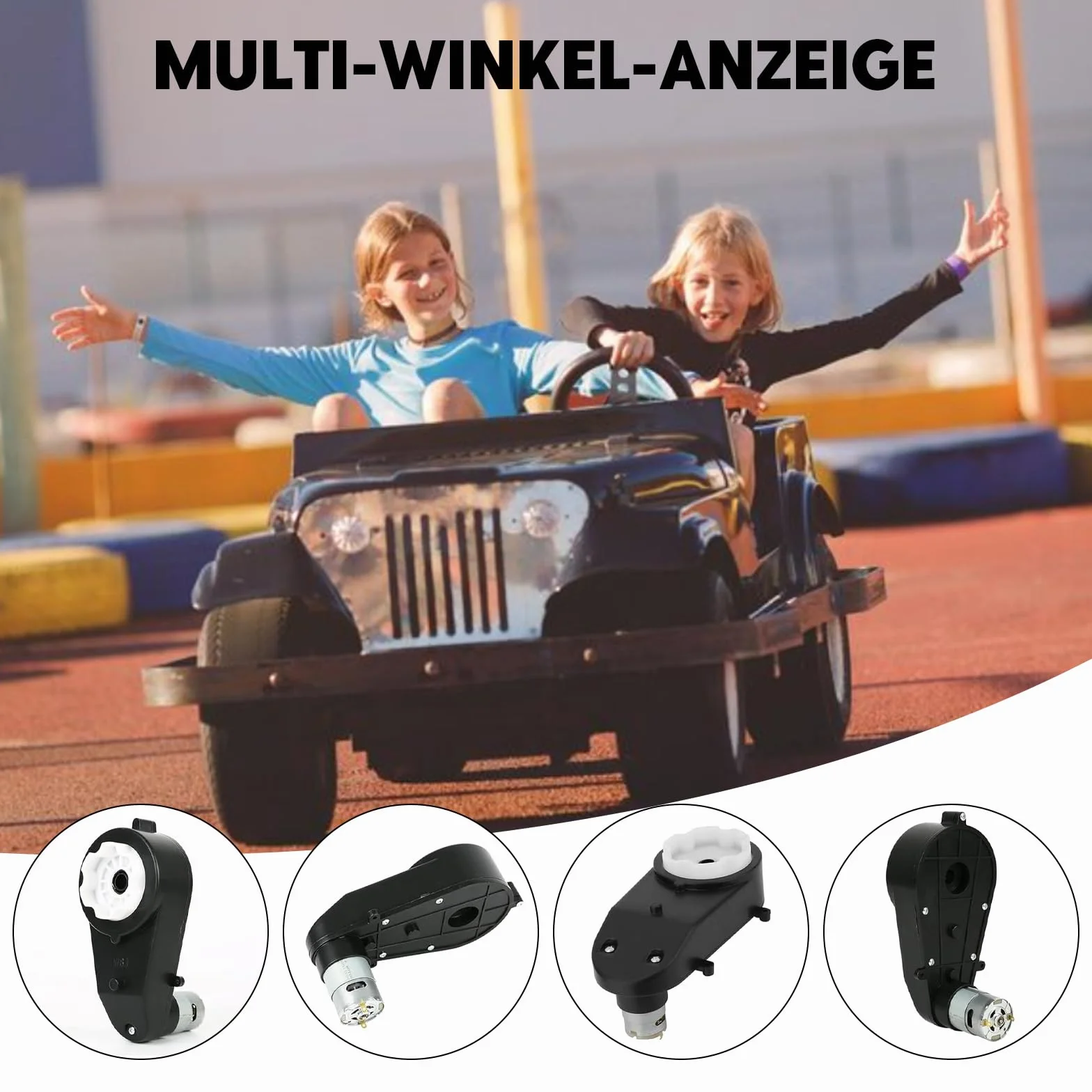 2 piezas de motor eléctrico RS550 12V 40000RPM, motor eléctrico y caja de engranajes para coche de niños, piezas de repuesto para coche eléctrico de niños