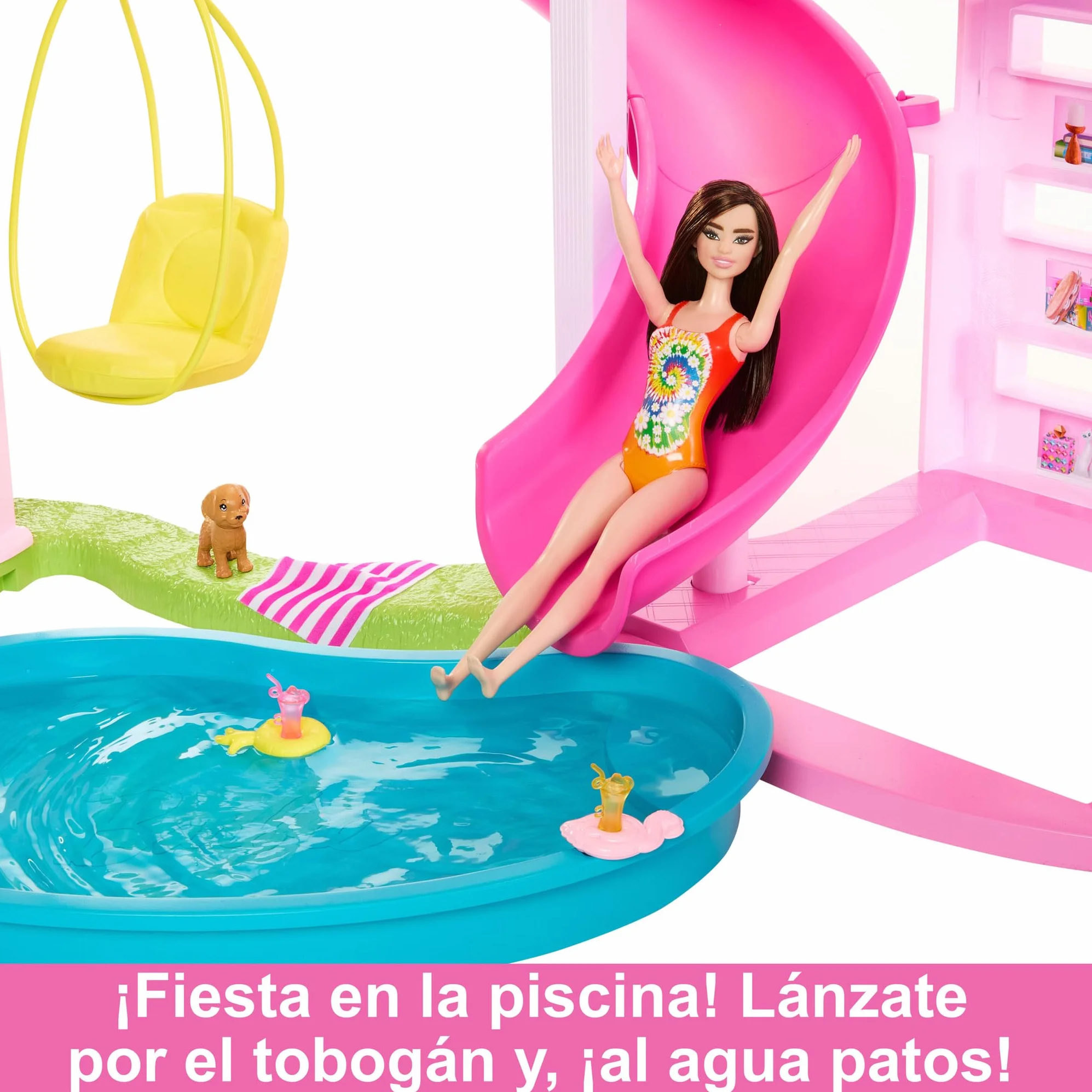 Barbie Dreamhouse 2023 Casa para muñecas de Juguete de 3 Plantas con +75 Muebles y Accesorios, +3 años (Mattel HMX10)