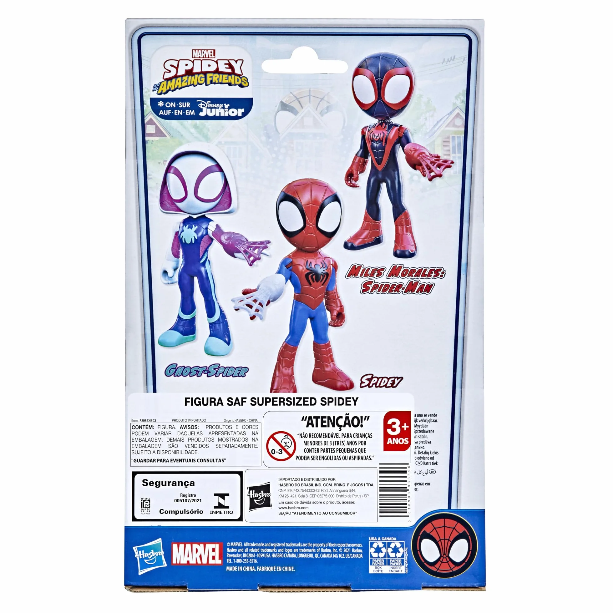 Marvel SPIDEY AND HIS AMAZING FRIENDS Figura Gigante 22.5 cm Juguete niños 3 años