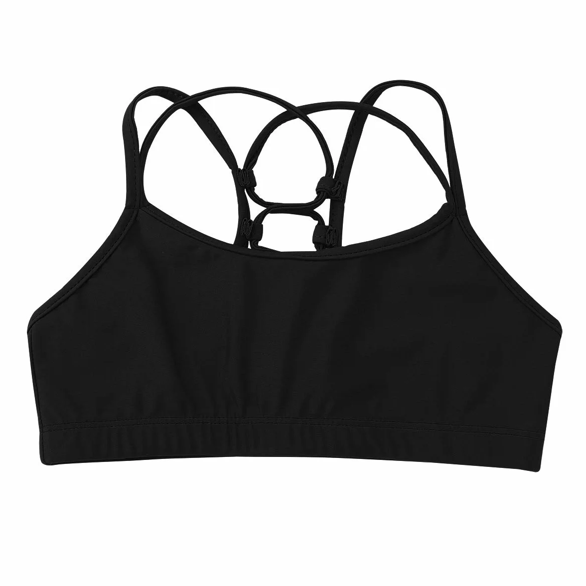 TiaoBug Tank Top de Tirantes Deporte para Niñas Danza Gimnasia Running Sujetador Deportivo Elástico Básico