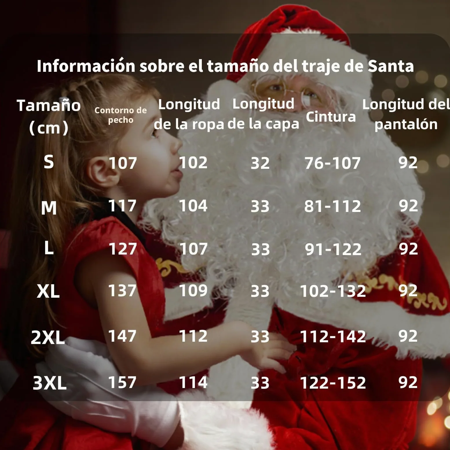 Disfraz de Papá Noel para Hombres, Conjunto de 12 PCS de Navidad para Adultos Traje de Santa Claus de Terciopelo Lujoso Rojo L