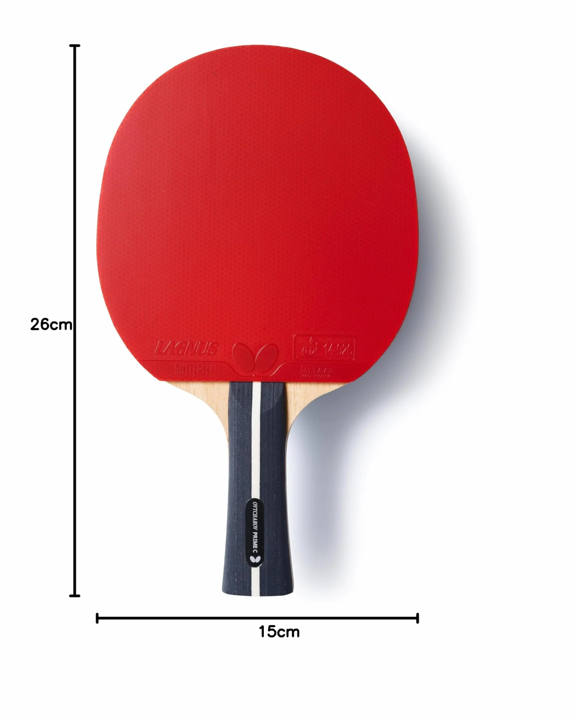 Butterfly Ovtcharov Raqueta de tenis de mesa profesional ITTF adherente