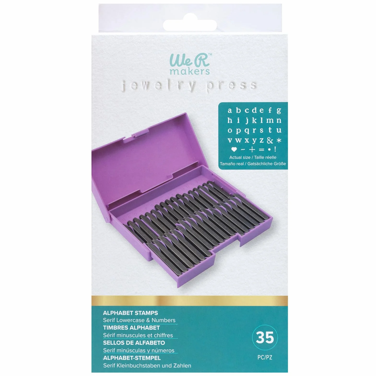 ALPHABET STAMPS JEWELRY PRESS – WE R 60000216