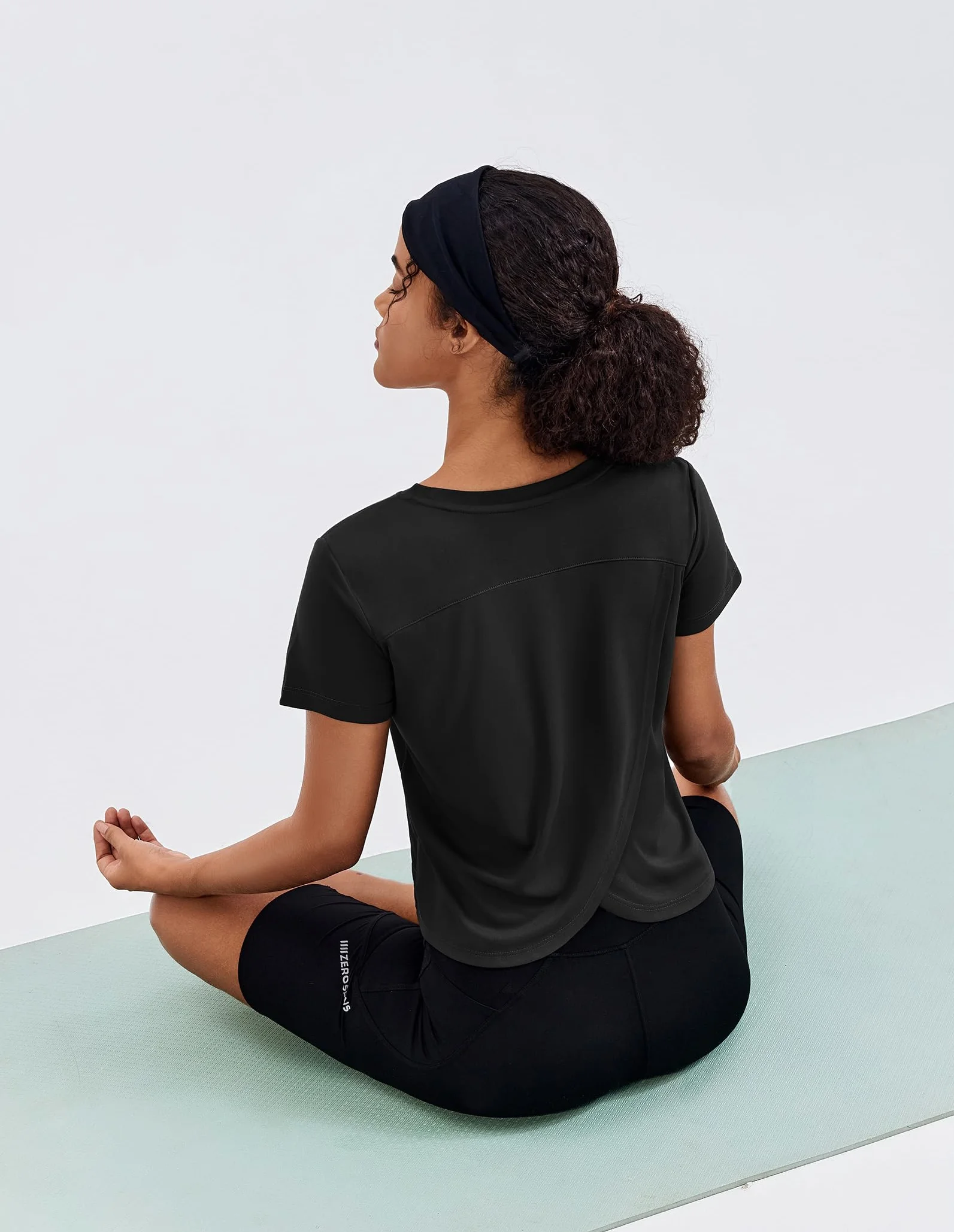 PINSPARK Camiseta Deportiva Mujer Manga Corta UPF 50+ Protección Solar Secado Rápido Fitness Yoga Gimnasio