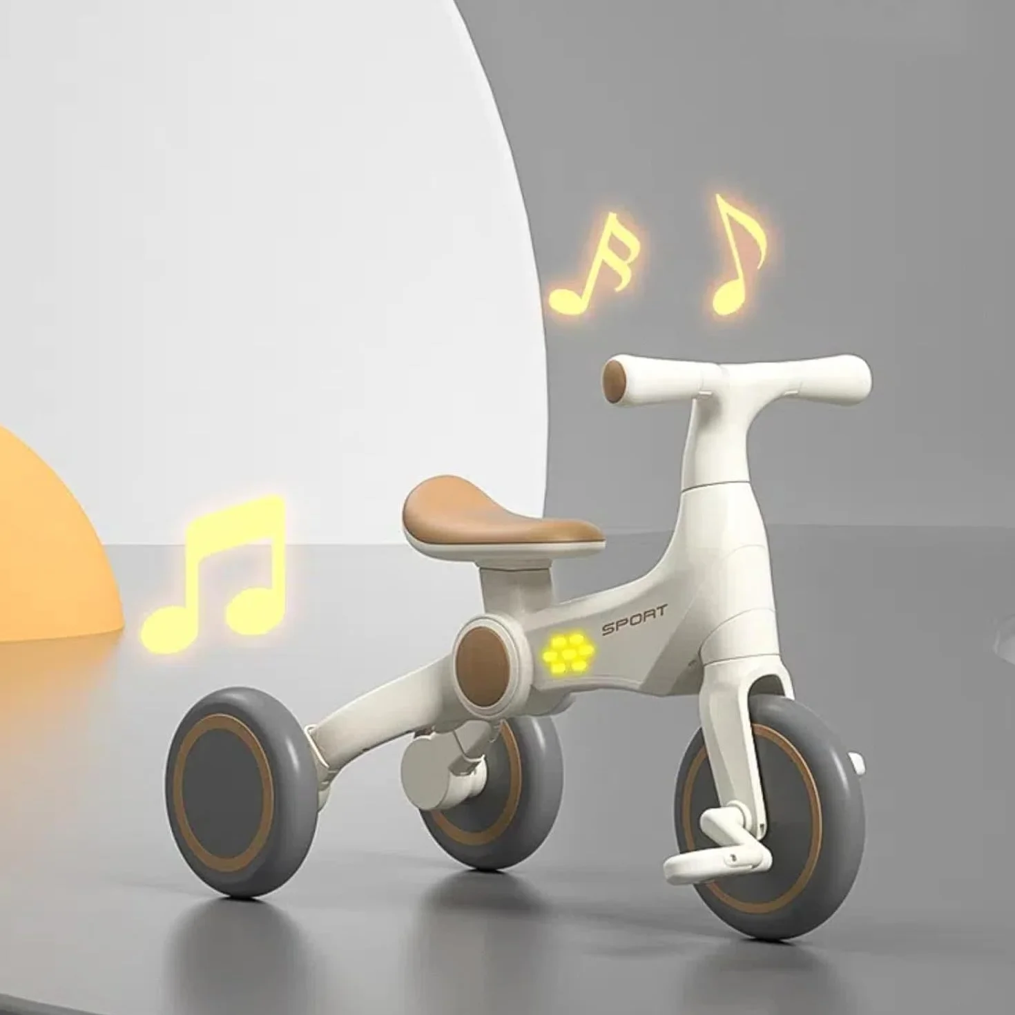 Triciclos para Niños,4 en 1 Una Bici Multifunción,Triciclo,Bicicleta,Carro de Equilibrio,Caminante con Pedales Desmontables, Adecuado para niños de 12-24 Meses
