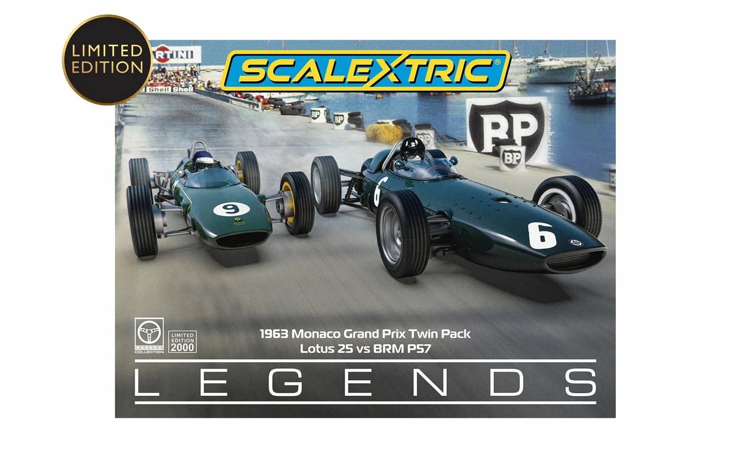 Scalextric C4580A 1963 Monaco Carlo Grand Prix Twin Pack Slot Car