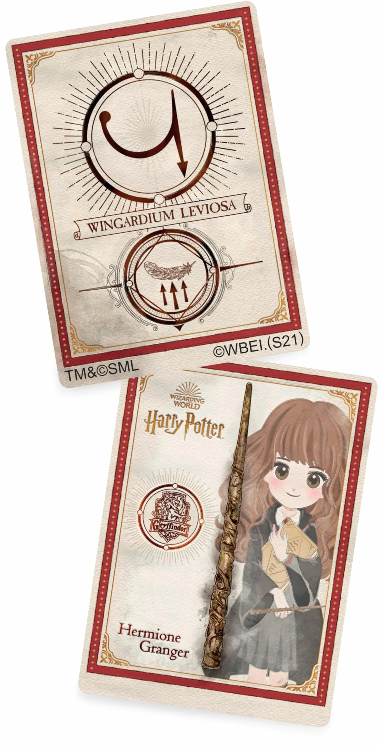 HARRY POTTER WIZARDING WORLD Varita Hermione Granger Deluxe 30 cm con Tarjeta de Hechizo Juguete Niños 6+