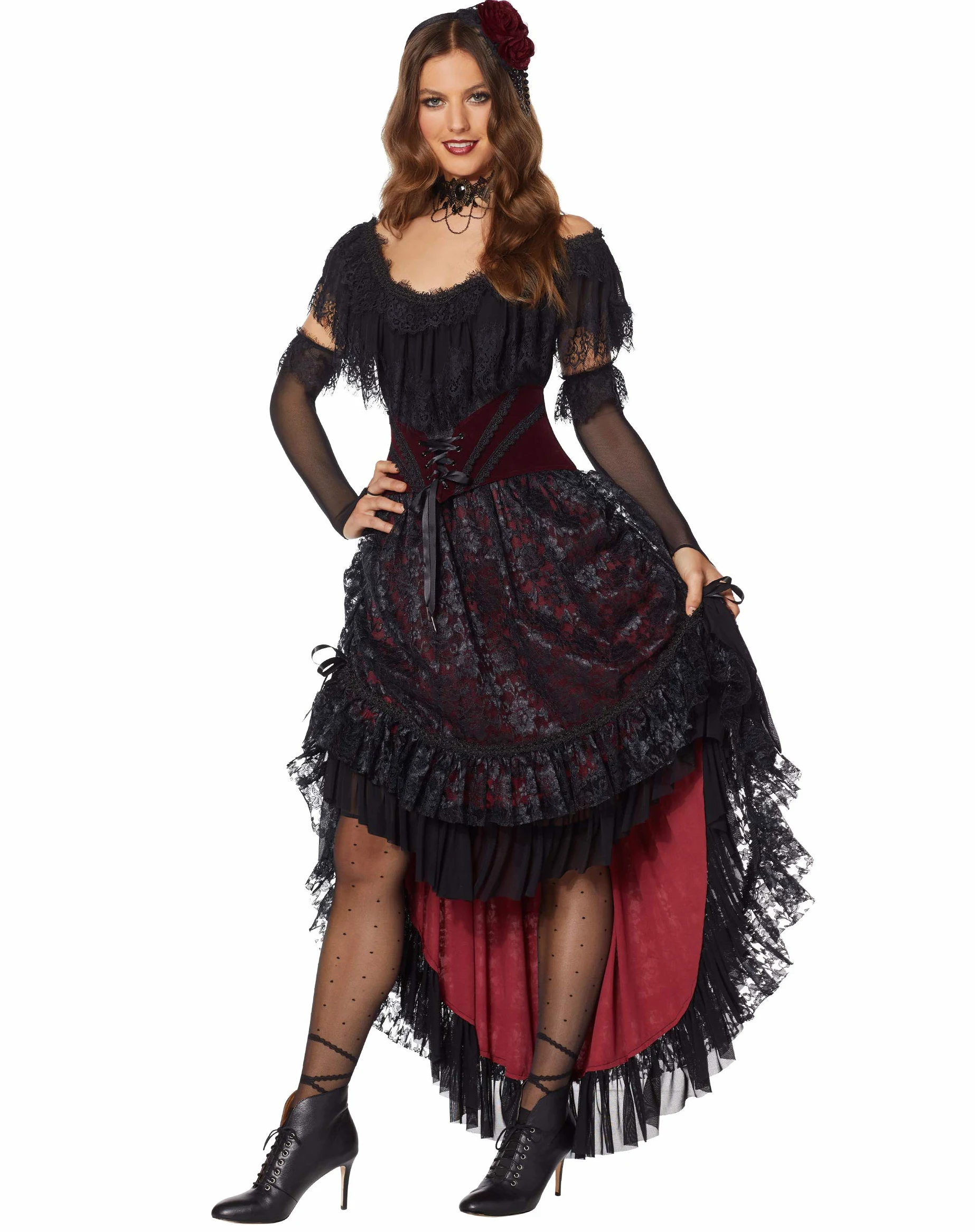 Spirit Halloween The Signature Collection Disfraz de vampiresa victoriana para adultos - Multi - Adulto S