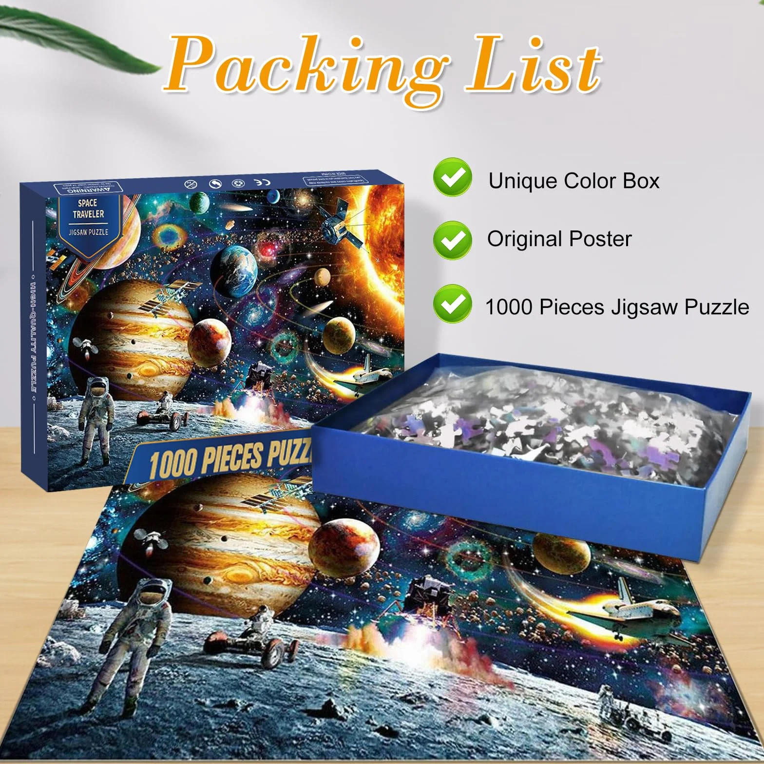 Puzzle de 1000 Piezas para Adultos, Viajero Espacial, Juego de Habilidad para Toda la Familia, para Adultos y Niños a Partir de 14 Años