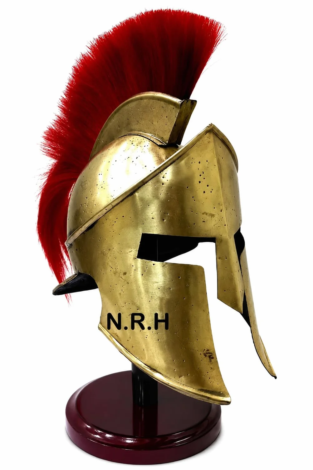 Nautical Replica Hub 300 King Leonidas - Casco de armadura (espartano), color rojo