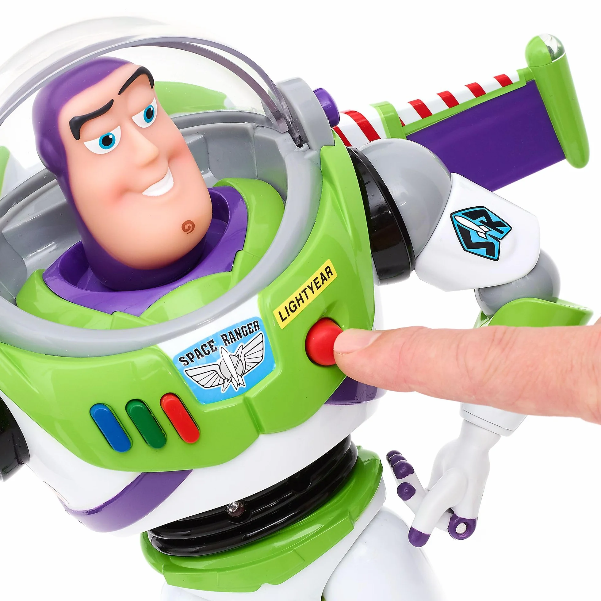 Disney Store Toy Story Buzz Lightyear Figura Acción Parlante 36 cm Juguete Guardián Espacial 15 Frases