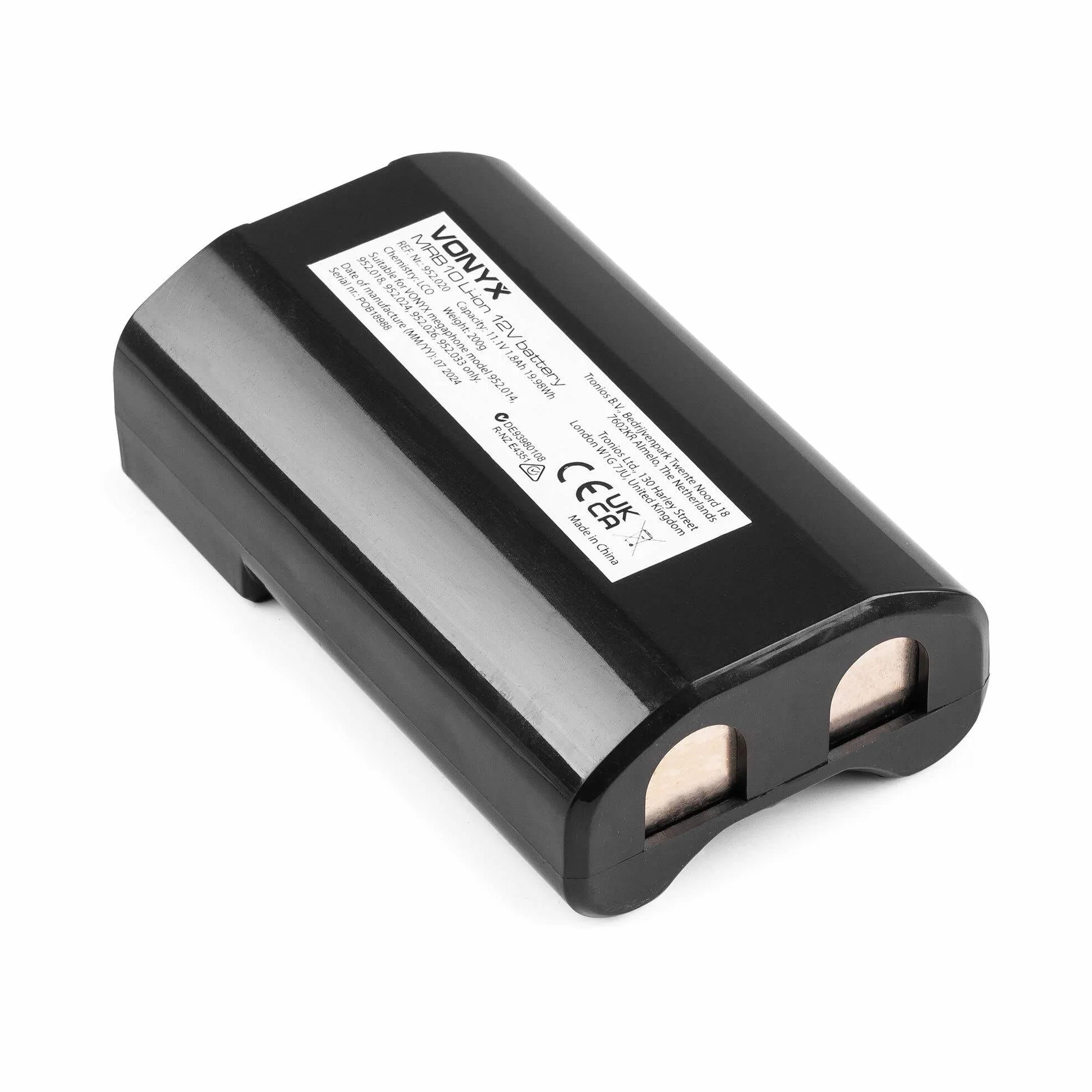 Vonyx MEG120 Megáfono Portátil 120W Bluetooth USB SD AUX Batería Recargable Micrófono