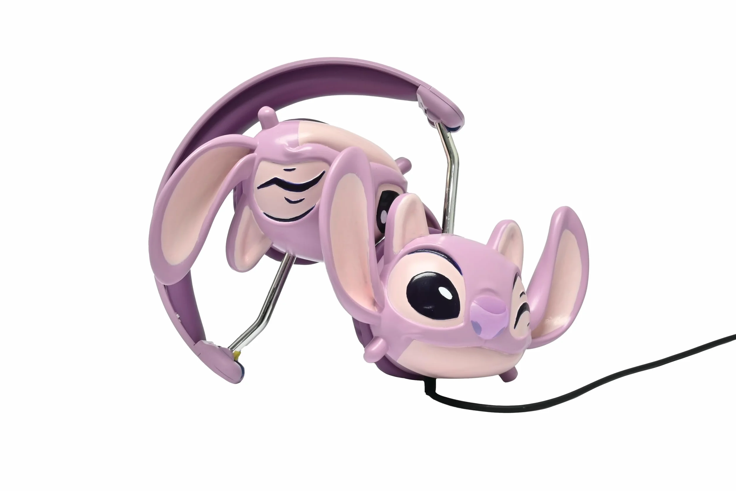 LEXIBOOK, Disney Stitch, Auriculares estéreo con Cable Stitch 3D, Plegables, Potencia de Sonido Limitada, HP015D