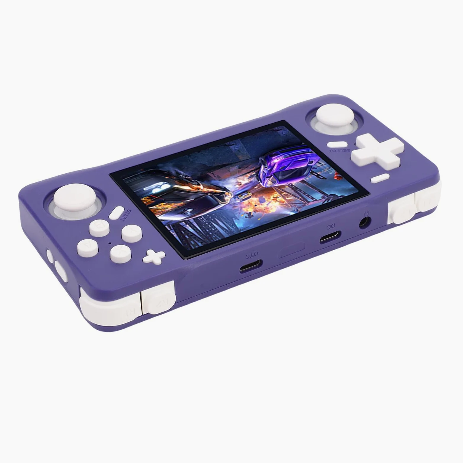 Ausla Consola de Juegos Portátil Retro, Consola de Juegos Portátil ABS con Pantalla HD de 3,5 Pulgadas 640x480, RK3326 64 bits A35, Batería de 4000 MAh, para Fanáticos de los Retro a Casa de Viaje