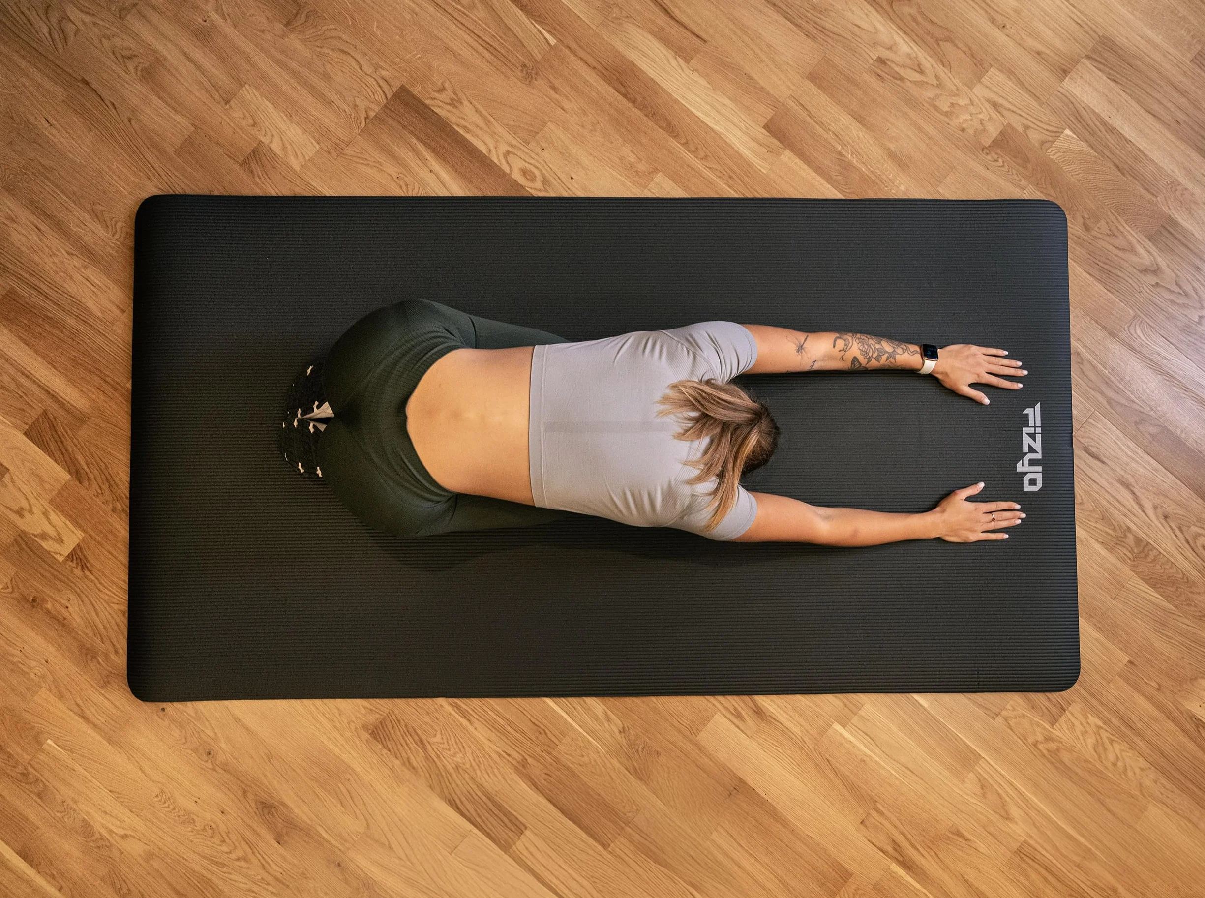 Fizyo Esterilla de Yoga Antideslizante NBR 190 x 60 cm para Pilates y Fitness