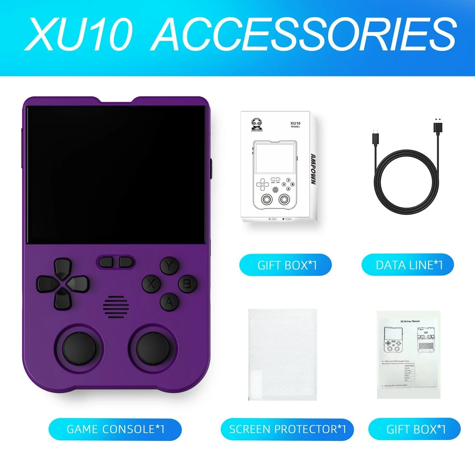 Handheld Retro | Consola de Juegos Retro con batería de 3000 mAh: Consola | de Videojuegos, Pantalla táctil de 3.5 Pulgadas, Consolas de Juegos, admite múltiples emuladores