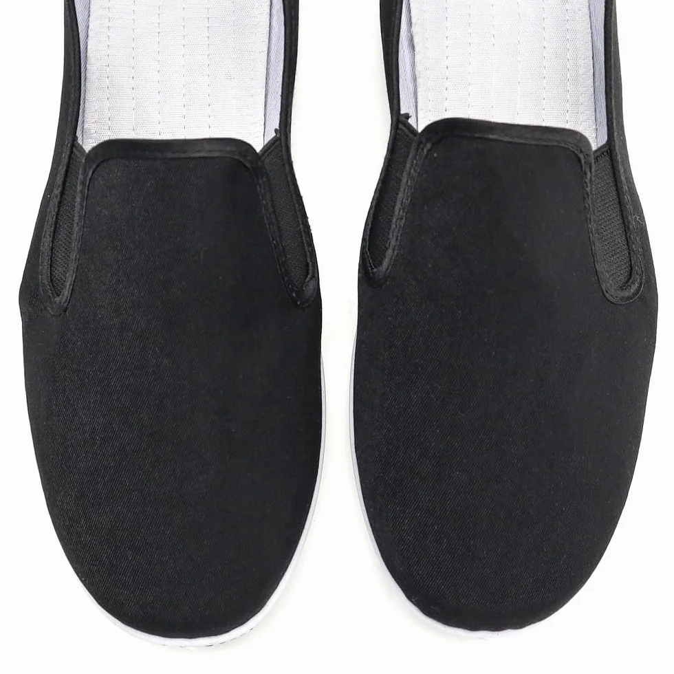 Zapatos de Kung Fu Mocasines sin Cordones para Artes Marciales con Suela de Goma