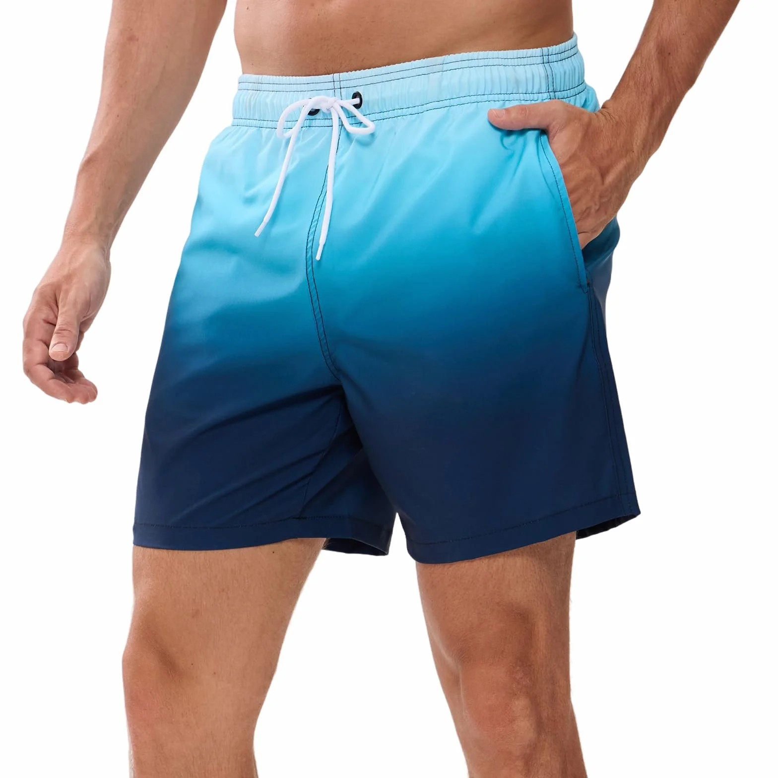 Bañador Hombre Secado Rápido Impermeable Largo Traje Baño Natación Piscina Corto Pantalones Verano Shorts Playa Arena Deportes
