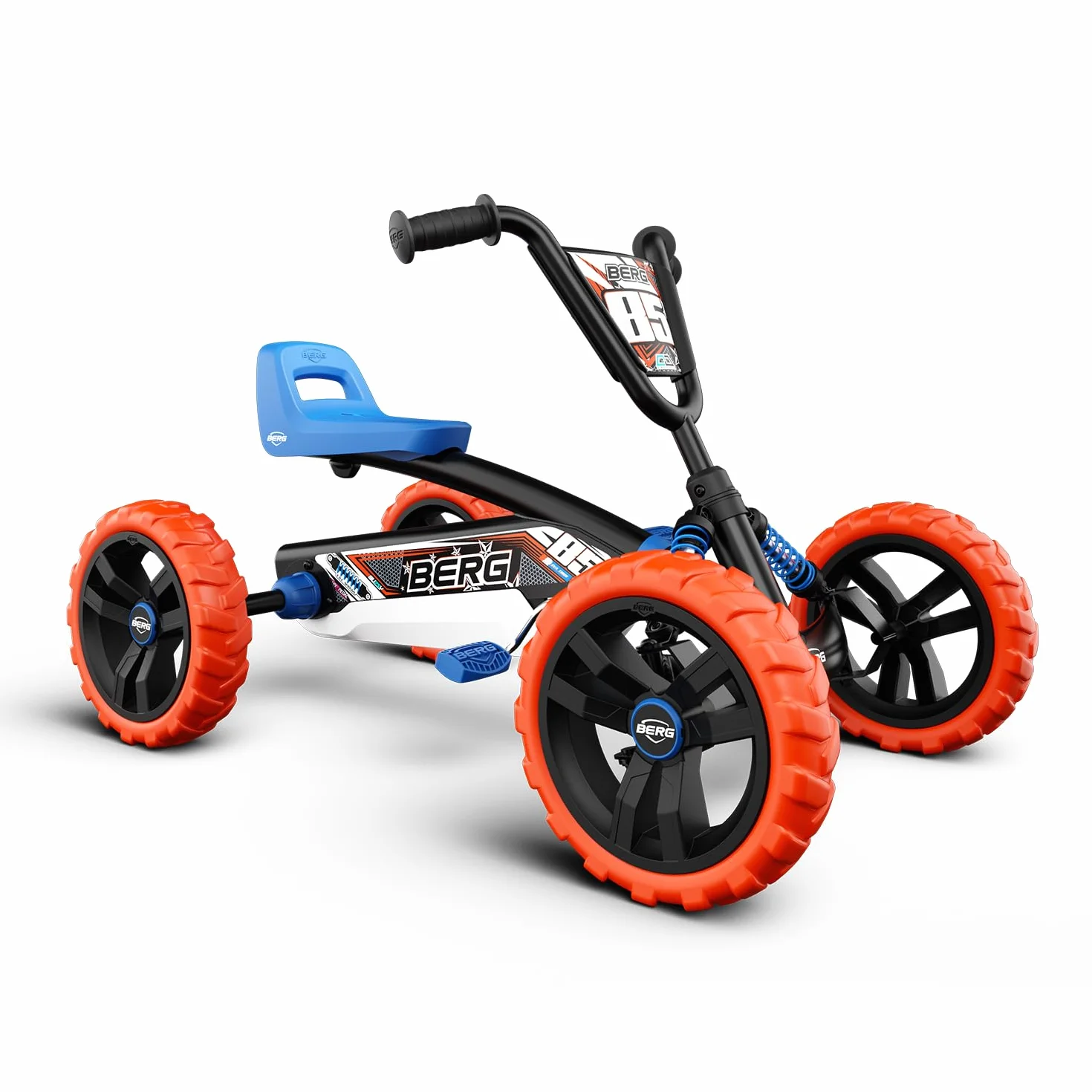 BERG Kart a Pedales Buzzy Nitro | 2-5 años, cuadro resistente, asiento regulable, volante regulable