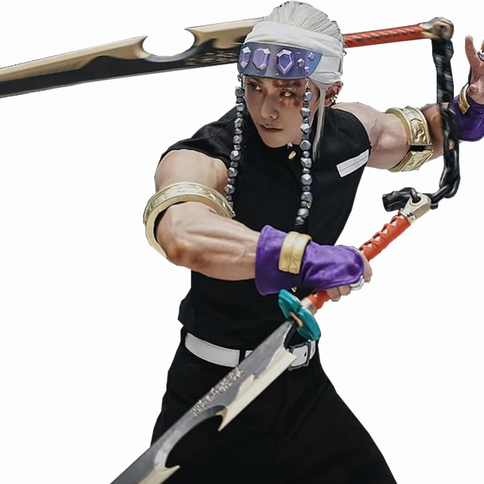 CR ROLECOS Demon Slayer Cosplay Disfraz Tanjirou Zenitsu Giyuu Anime Cosplay Kimono